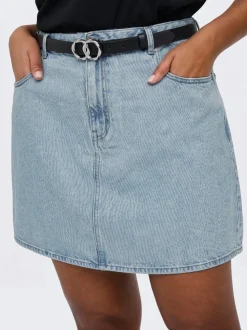 CAREDEN Denim Jeansrock Kurzer Rock