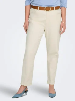 CAREMILY Hohe Taille Gerade geschnitten Jeans