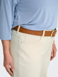 CAREMILY Hohe Taille Gerade geschnitten Jeans