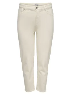 CAREMILY Hohe Taille Gerade geschnitten Jeans