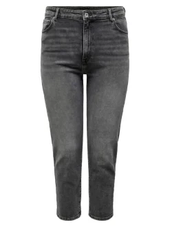 CAREMILY Hohe Taille Gerade geschnitten Jeans