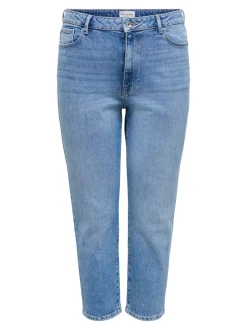 CAREMILY Hohe Taille Gerade geschnitten Jeans