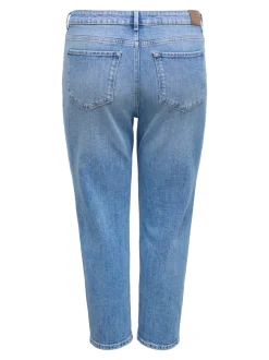 CAREMILY Hohe Taille Gerade geschnitten Jeans