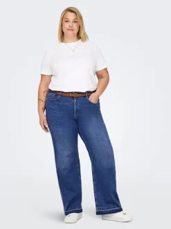 CAREMMY Hohe Taille Weiter Beinschnitt Jeans