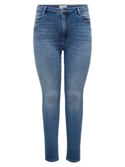 CARFOREVER Hohe Taille Skinny Fit Jeans
