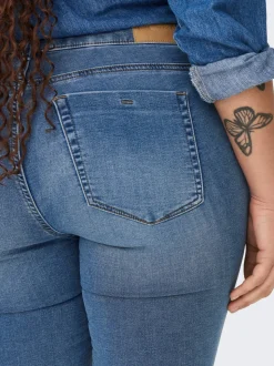 CARFOREVER Hohe Taille Skinny Fit Jeans