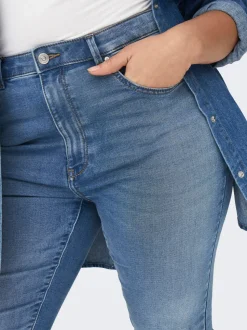 CARFOREVER Hohe Taille Skinny Fit Jeans