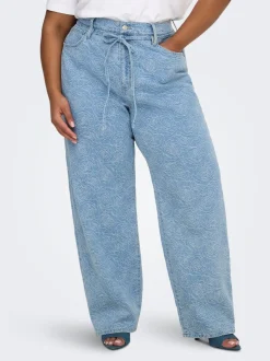 CARGIANNA Mittlere Taille Gerade geschnitten Jeans