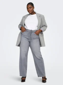 CARGIANNA Mittlere Taille Ballon Schnitt Jeans