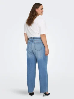CARGIANNA Mittlere Taille Ballon Schnitt Jeans
