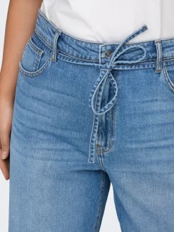 CARGIANNA Mittlere Taille Ballon Schnitt Jeans