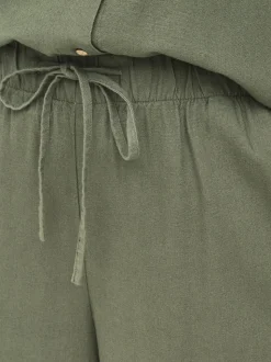 CARGOA Gerade geschnitten Leinen Hose