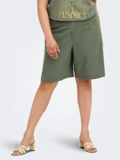 CARGOA Locker geschnitten Leinen Shorts