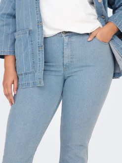 CARHUSH Mittlere Taille Flared Jeans