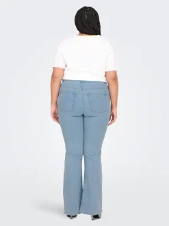 CARHUSH Mittlere Taille Flared Jeans
