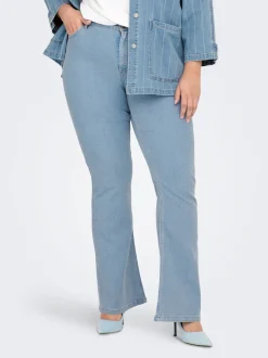 CARHUSH Mittlere Taille Flared Jeans