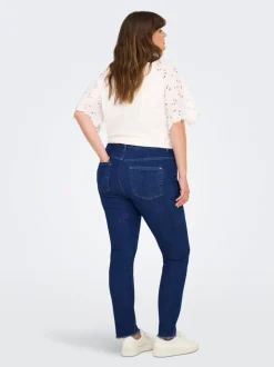 CARHUSH Mittlere Taille Skinny Fit Knöchellang Jeans