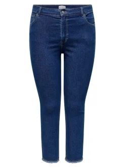 CARHUSH Mittlere Taille Skinny Fit Knöchellang Jeans