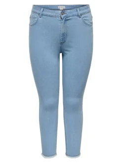 -CARHUSH Mittlere Taille Skinny Fit Knöchellang Jeans