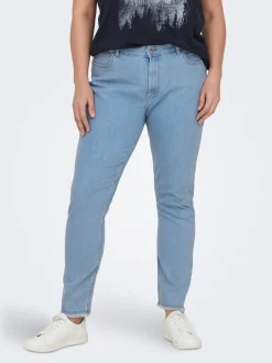-CARHUSH Mittlere Taille Skinny Fit Knöchellang Jeans