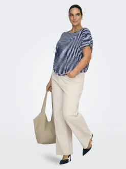 CARJUICY Hohe Taille Weiter Beinschnitt Jeans