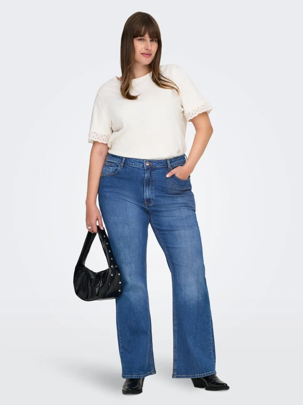 CARJUICY Hohe Taille Flared Jeans