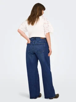 CARJUICY Hohe Taille Weiter Beinschnitt Jeans