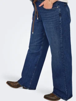 CARJUICY Hohe Taille Weiter Beinschnitt Jeans