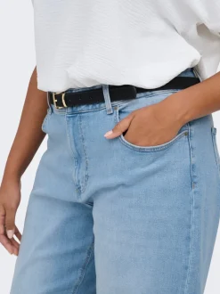 CARJUICY Hohe Taille Weiter Beinschnitt Jeans