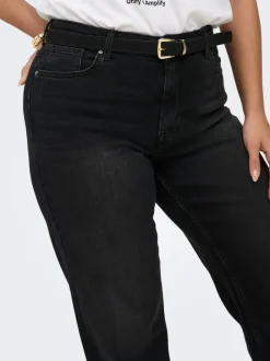 CARJULLES Mittlere Taille Weiter Beinschnitt Jeans