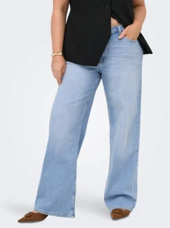 CARJULLES Mittlere Taille Weiter Beinschnitt Jeans