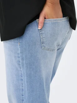 CARJULLES Mittlere Taille Weiter Beinschnitt Jeans