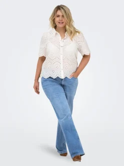 CARJULLES Niedrige Taille Weiter Beinschnitt Jeans
