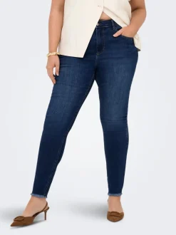 CARLACE Mittlere Taille Skinny Fit Knöchellang Jeans