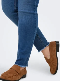 CARLACE Mittlere Taille Skinny Fit Knöchellang Jeans