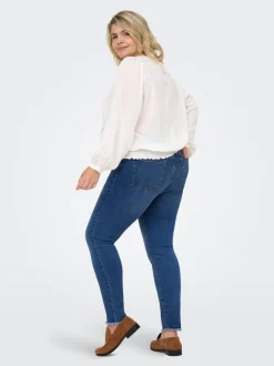 CARLACE Mittlere Taille Skinny Fit Knöchellang Jeans