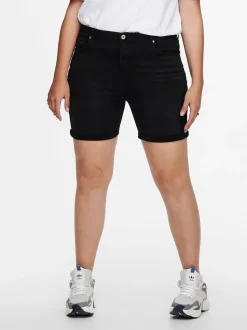 CARLAOLA Hohe Taille Skinny Fit Jeans-Shorts