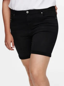 CARLAOLA Hohe Taille Skinny Fit Jeans-Shorts