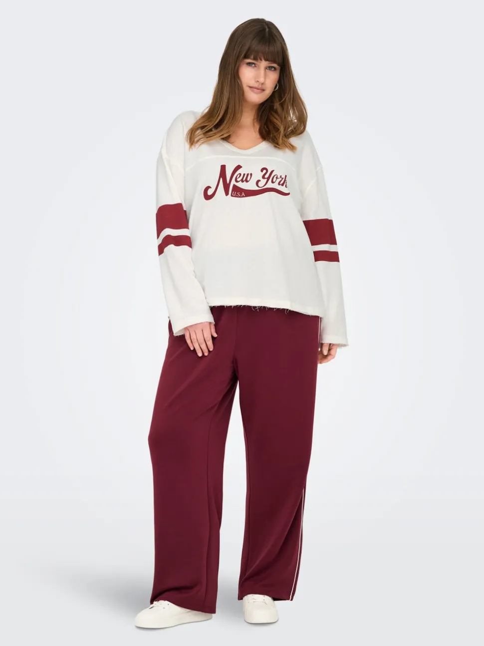 CARLETT Normal geschnitten Hose mit weitem Beinschnitt