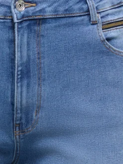 CARMADISON Hohe Taille Weiter Beinschnitt Jeans