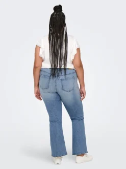 CARMAYA Hohe Taille Flared Jeans