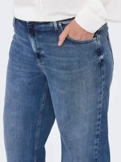CARRADISON Hohe Taille Weiter Beinschnitt Jeans