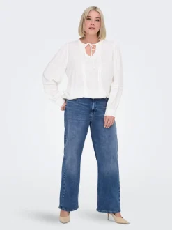 CARRADISON Hohe Taille Weiter Beinschnitt Jeans