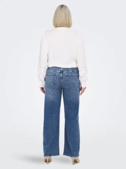 CARRADISON Hohe Taille Weiter Beinschnitt Jeans