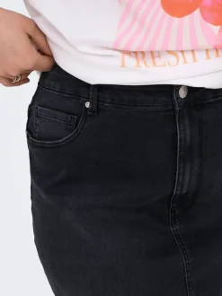 CARROSE Denim Jeansrock Midirock