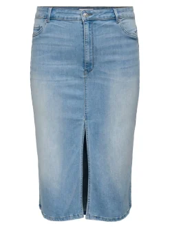 CARROSE Denim Jeansrock Midirock