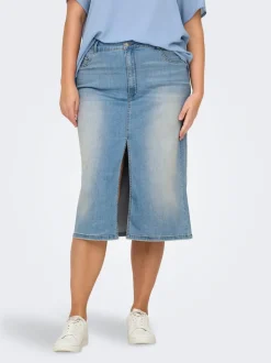 CARROSE Denim Jeansrock Midirock