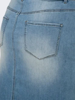 CARROSE Denim Jeansrock Midirock