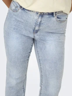 CARROSE Hohe Taille Retro-Fit, ausgestellt Jeans