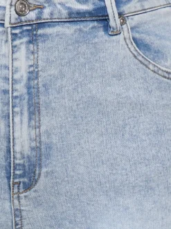 CARROSE Hohe Taille Retro-Fit, ausgestellt Jeans